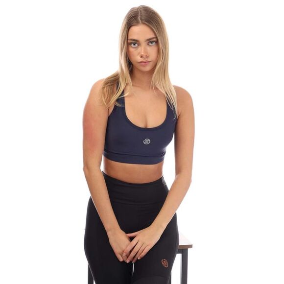 Skins Womens/Ladies Series-3 Active Sports Bra / Navy